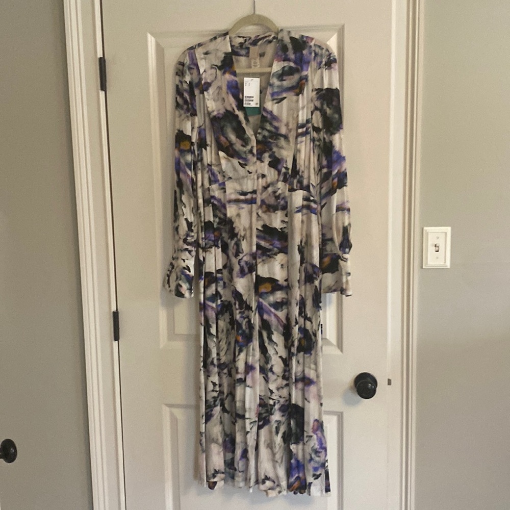 H&M long sleeved maxi dress